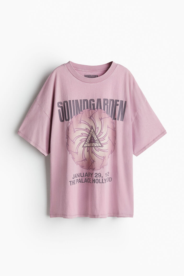 Tシャツ・カットソー [Premium] Weekend Pig Border Short Sleeve T Shirt (2color) Oversized printed T-shirt