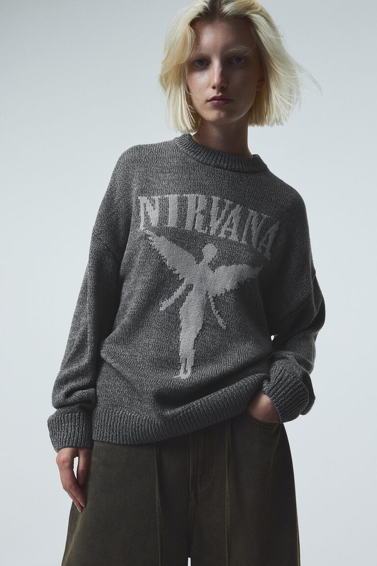 Jacquard-knit jumper