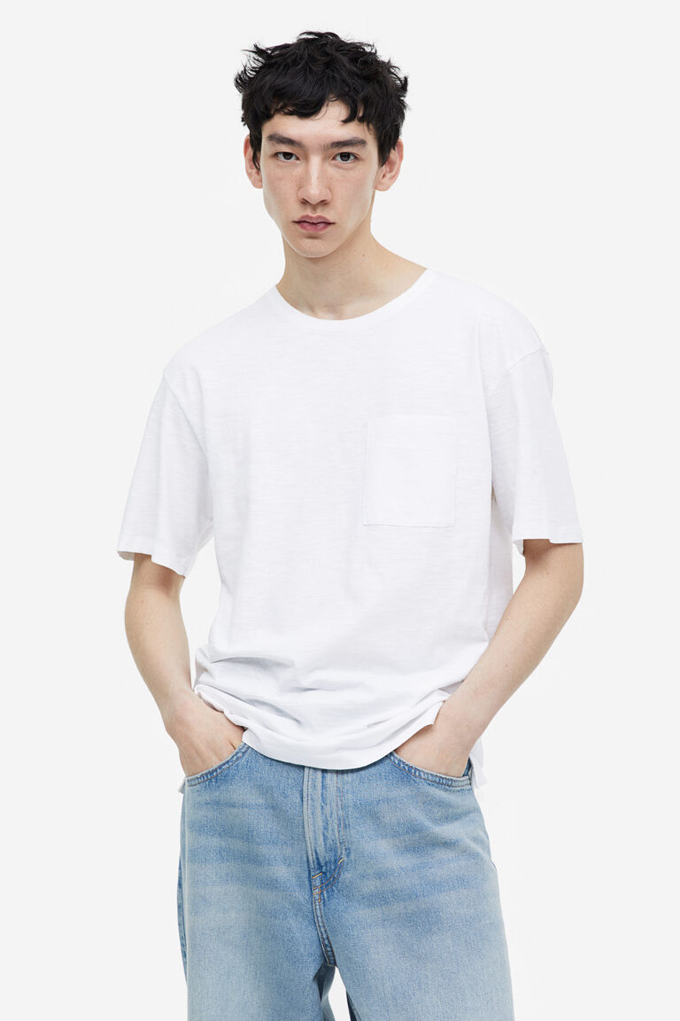 Chest pocket relaxed fit T *Size M & XXL