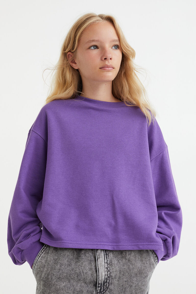 Boxy-style sweatshirt