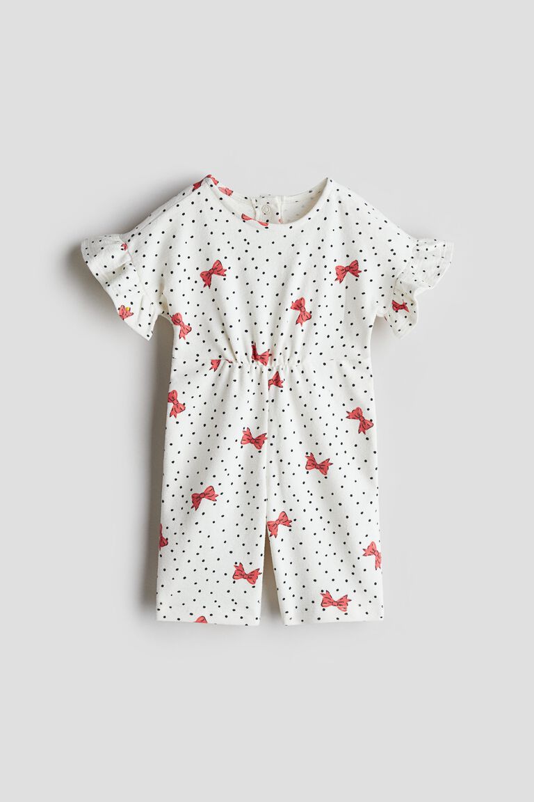 Printed romper suit