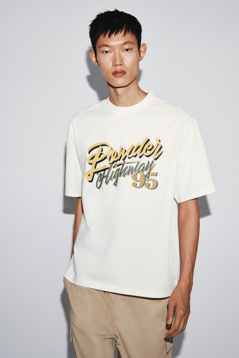 Printed cotton T-shirt