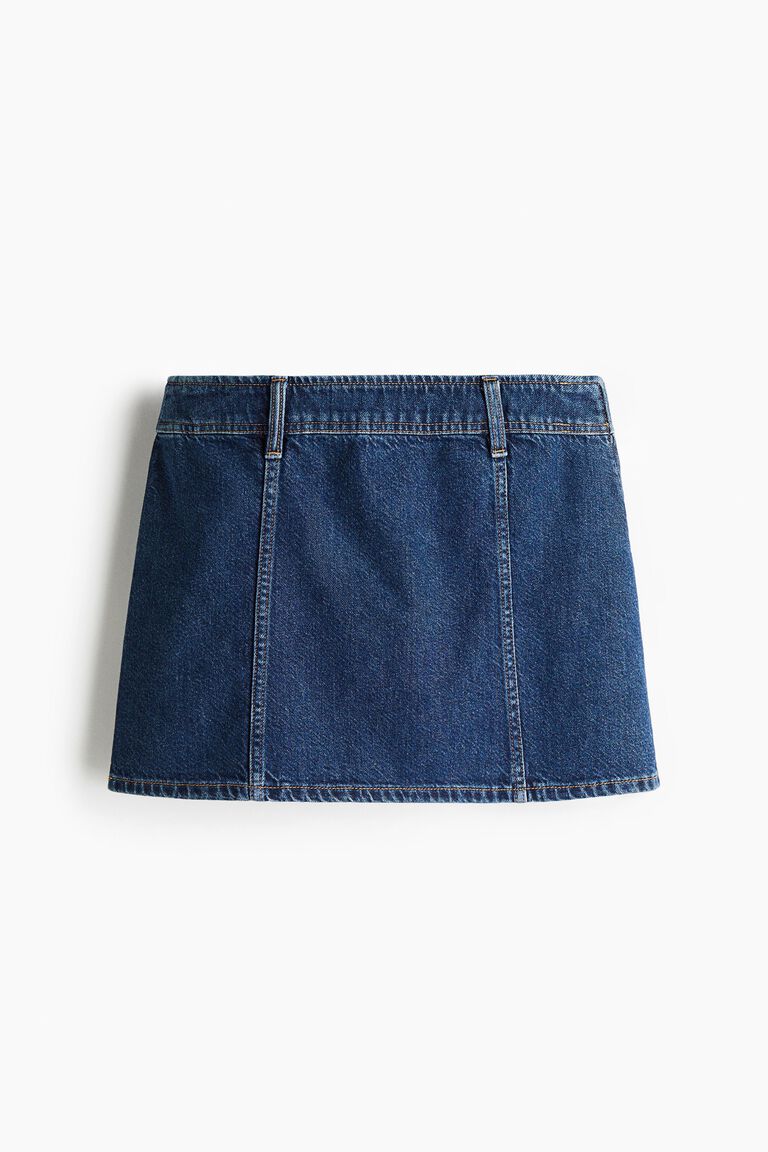 Walmart Denim Skirt Mini Skirt With Front Pockets Denim Mini Skirt