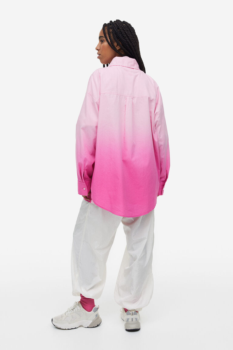 Oversized cotton shirt