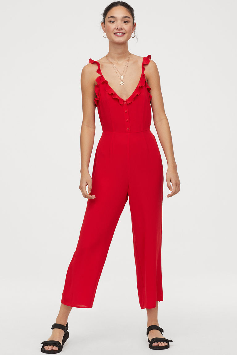 jumpsuit with frills