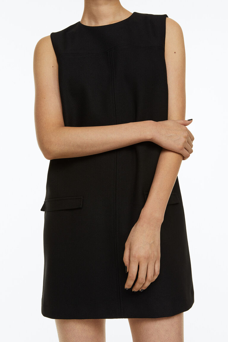 Black Sleeveless Mini Dress