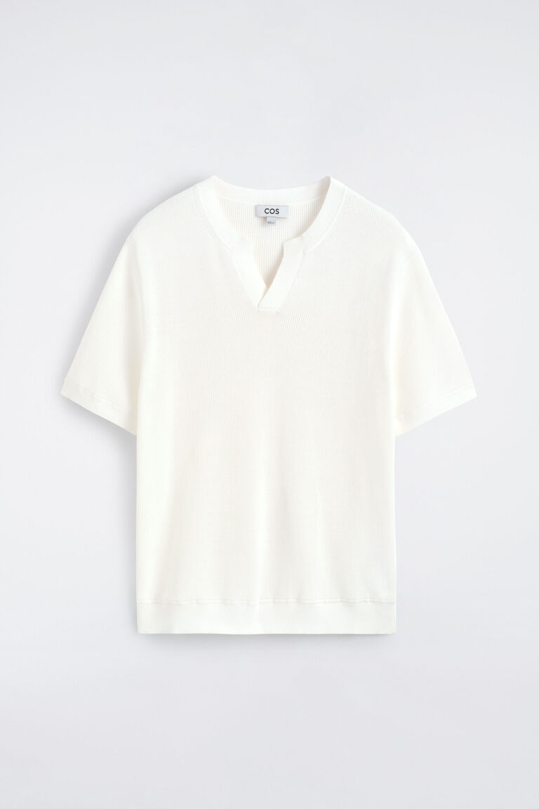 OPEN-COLLAR POLO T-SHIRT