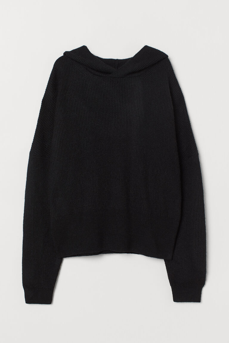 Hooded wool jumper Clearance