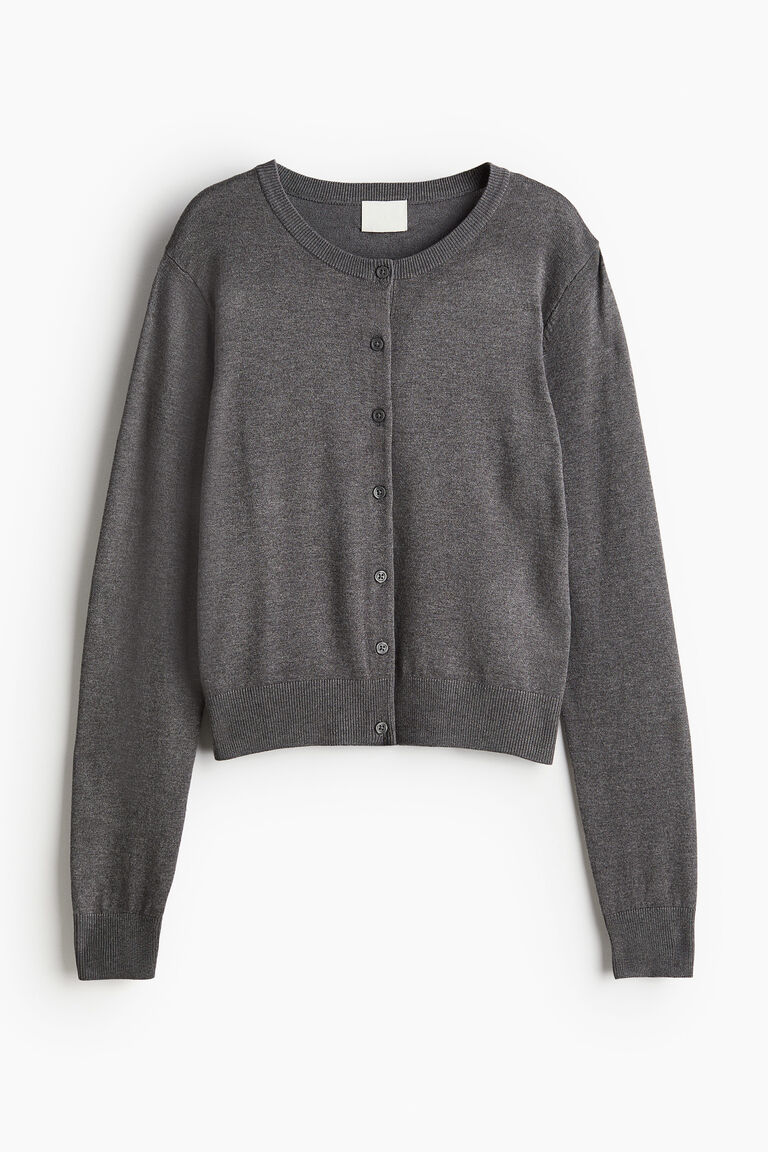 T/C BASIC KNIT SHIRT CARDIGAN M チャコール 🔸新品！ 🔹WYM LIDNM/ T/C BASIC KNIT SHIRT CARDIGAN 【顏色