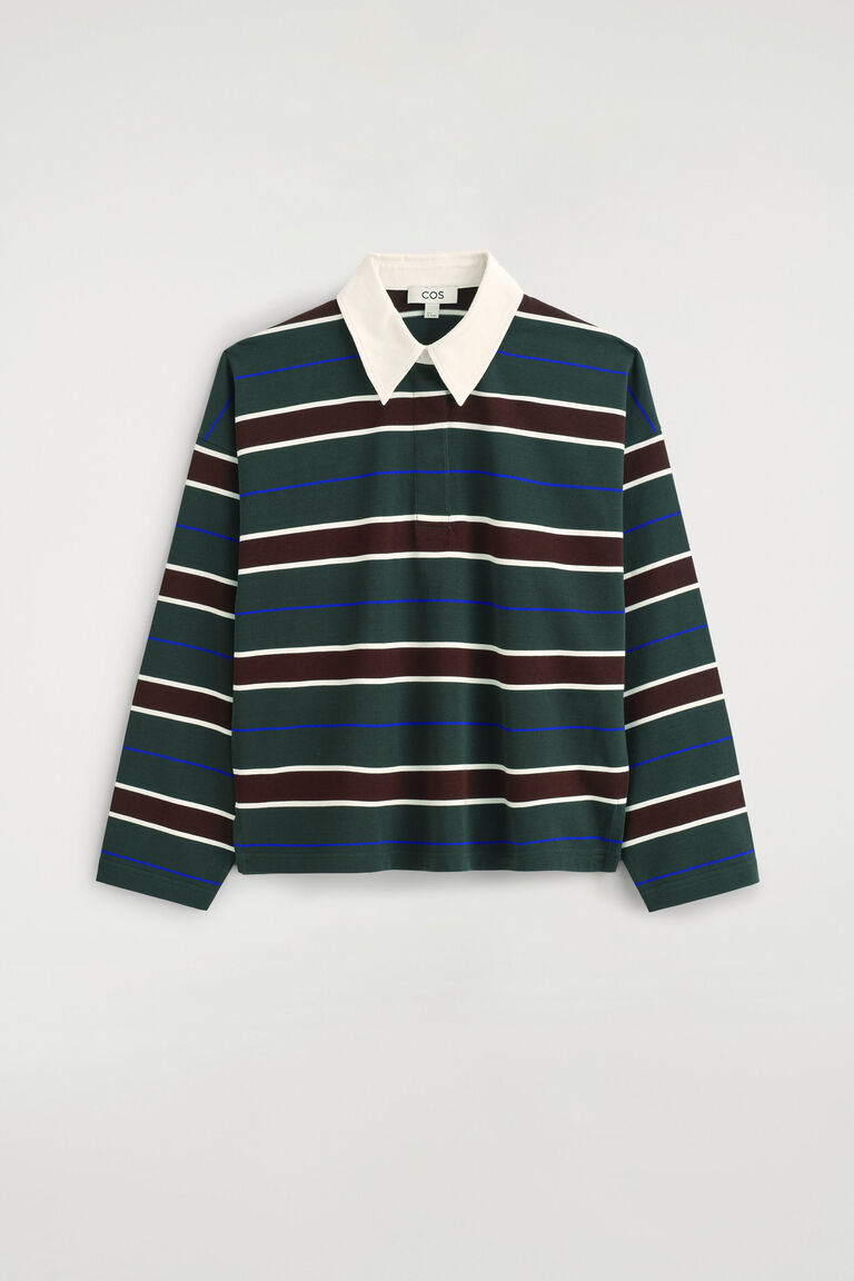 เสื้อเชิ้ตรักบี้ผ้าฝ้ายลายทาง