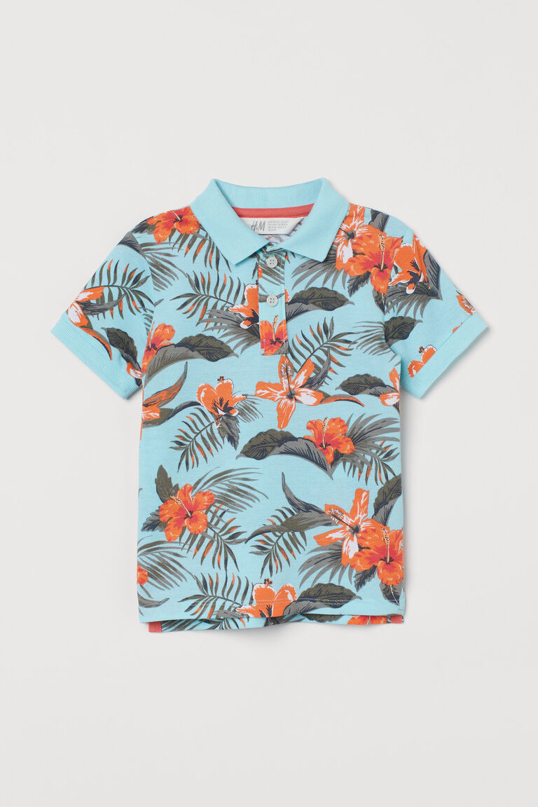 Cotton piqué polo shirt