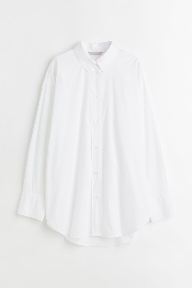 Oversized cotton shirt