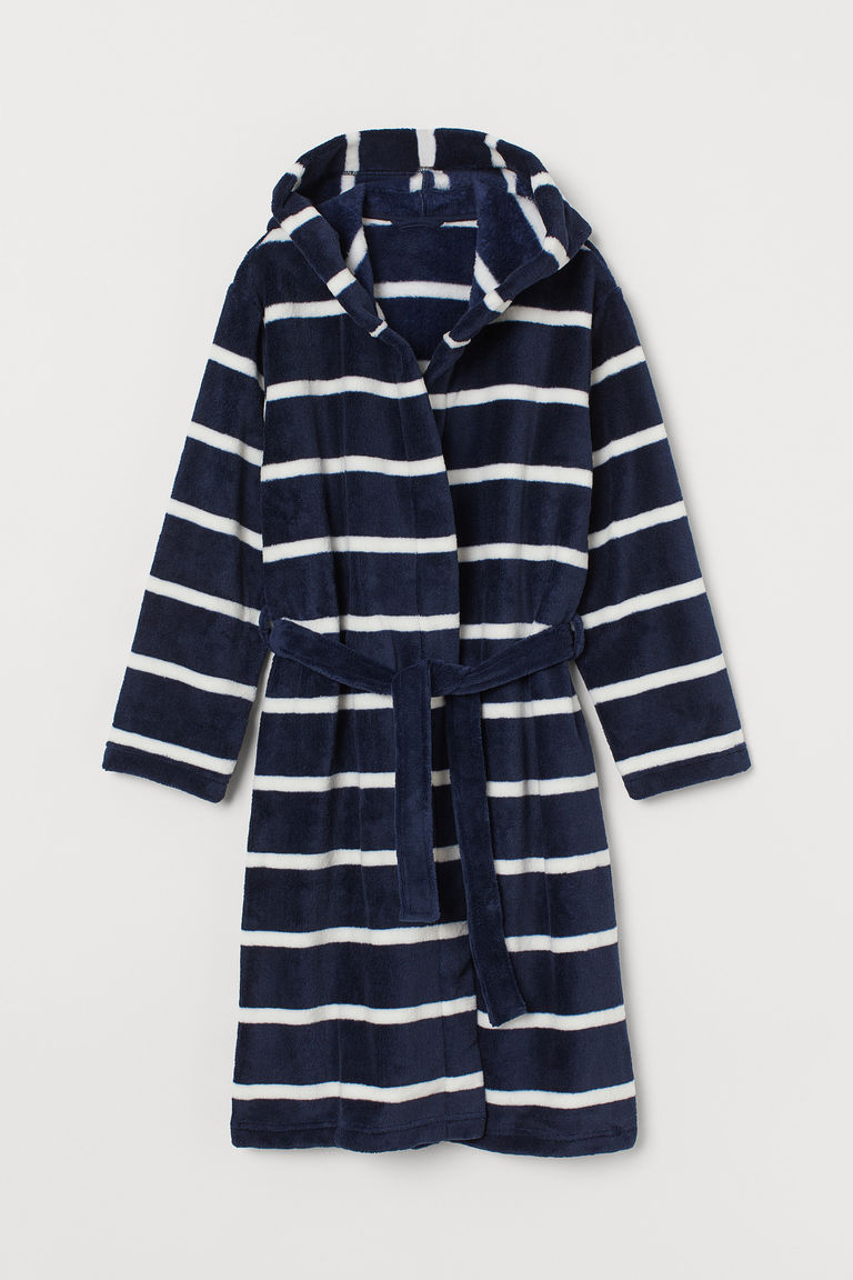 Fleece dressing gown