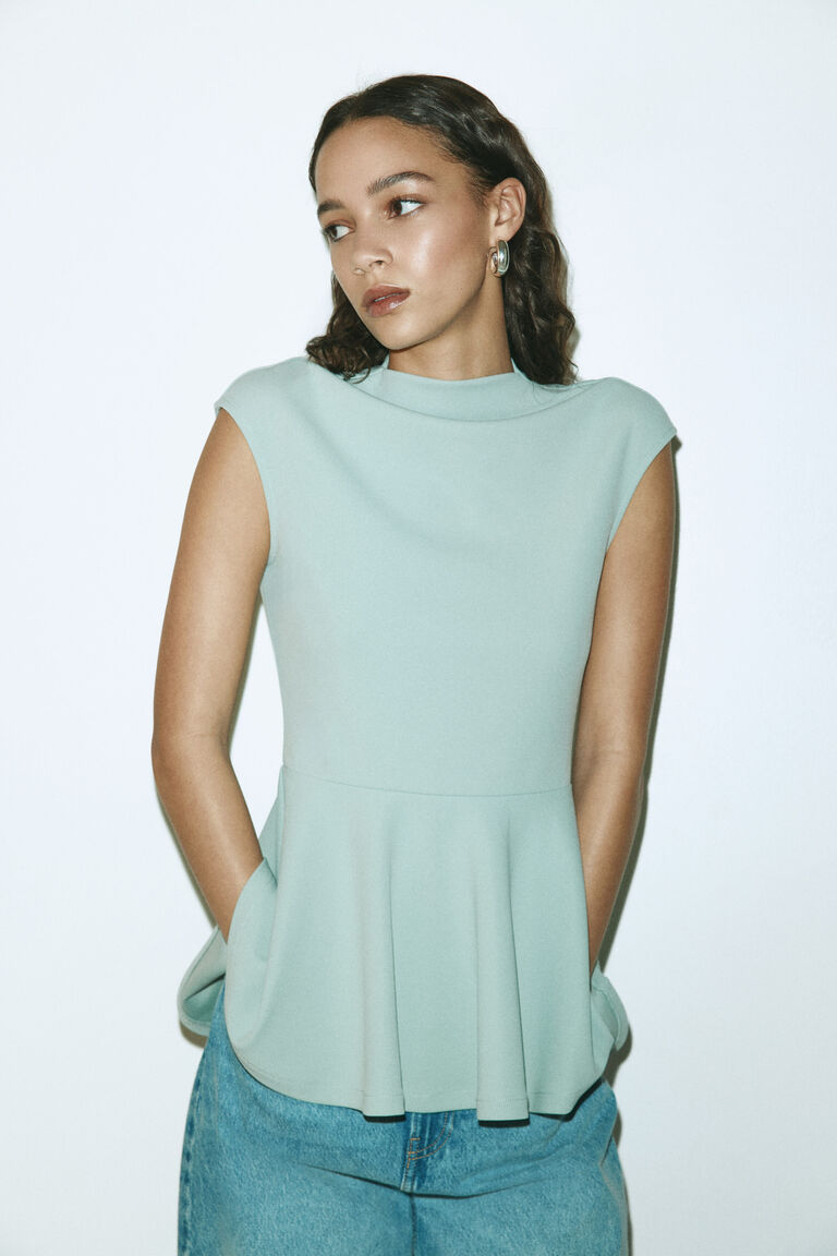 Ponte di Roma peplum top