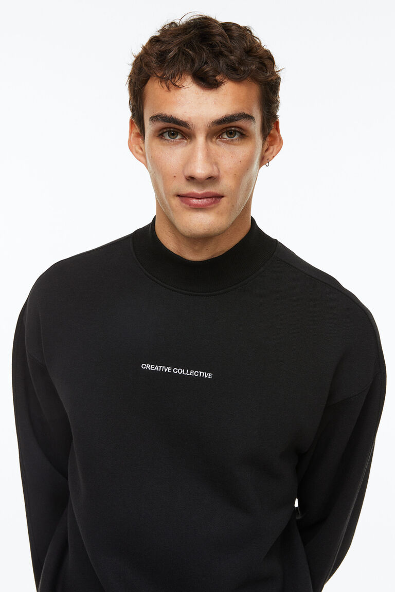 Comfortable Relaxed Fit Sweatshirt with Winter Design main image 0