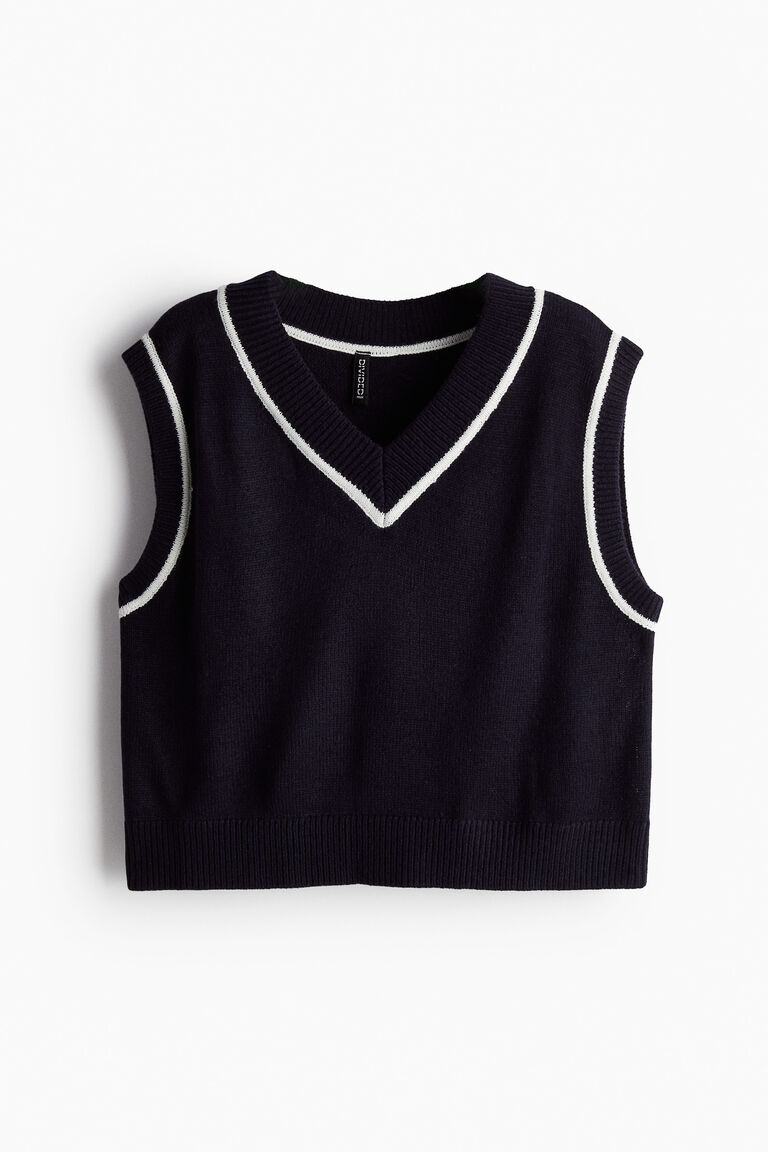 V-neck sweater vest