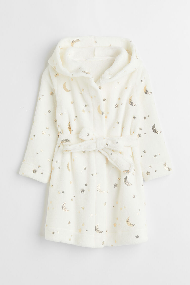 Fleece dressing gown