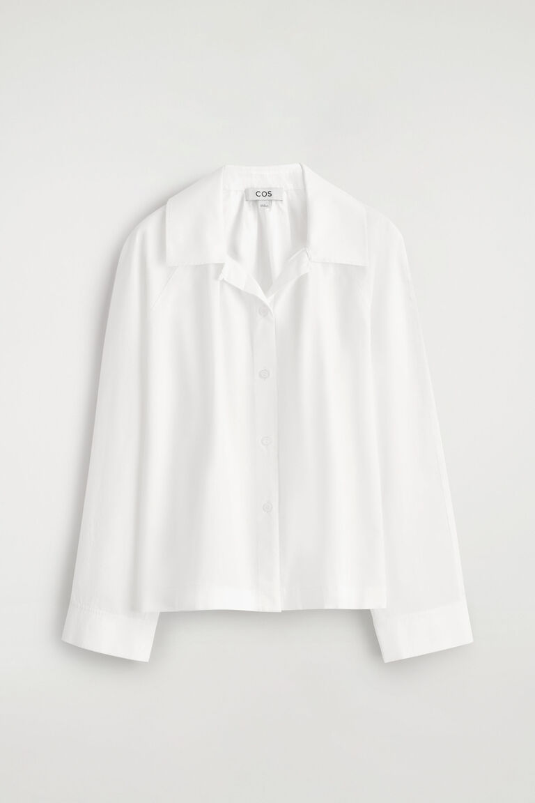 GATHERED PIMA COTTON SHIRT