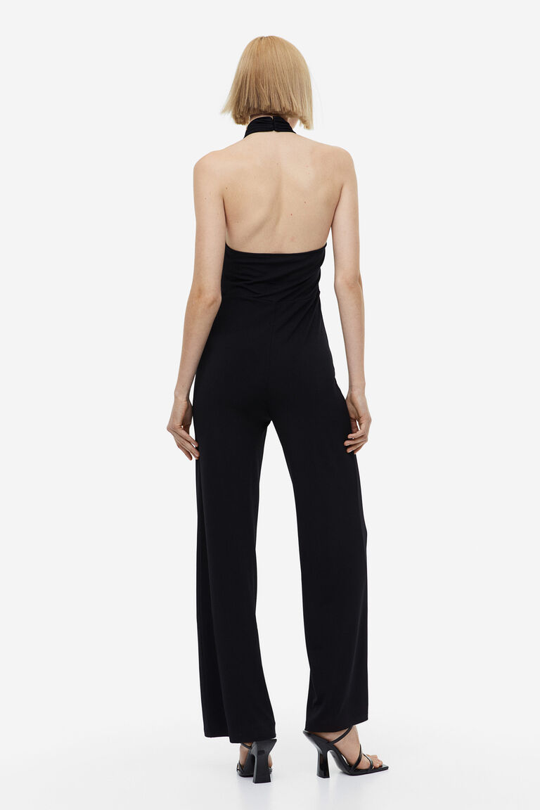 Jesminda Halterneck Jumpsuit Dark Green main image 1
