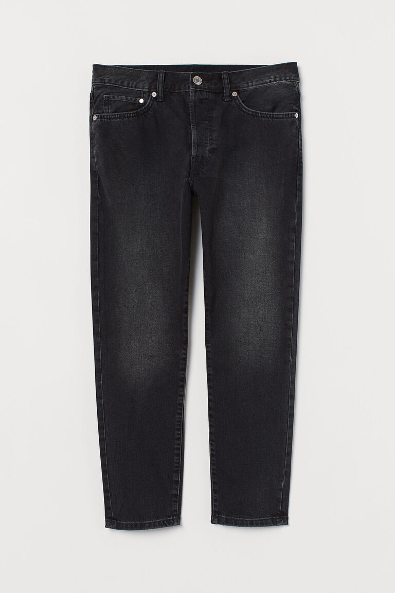 Slim Straight Cropped Jeans
