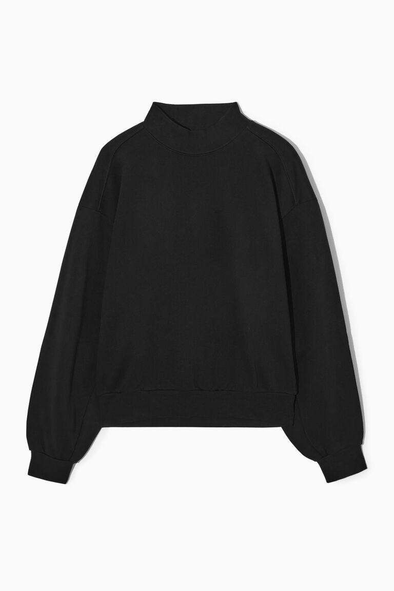 MOCK-NECK SWEATSHIRT