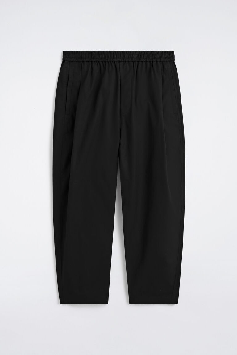 NO RETURN & EXCHANGE - กางเกงขายาว ครอป ขากว้าง เอวยางยืด