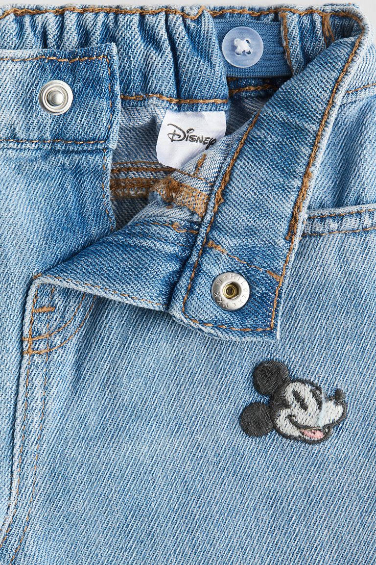 Embroidery-detail jeans