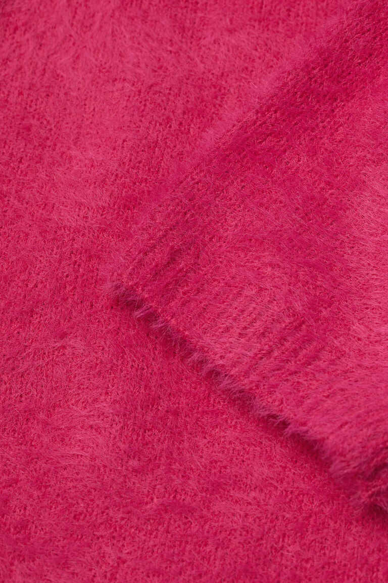 Fluffy poloneck jumper