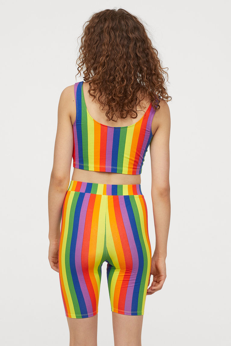 Cotton jersey cycling shorts