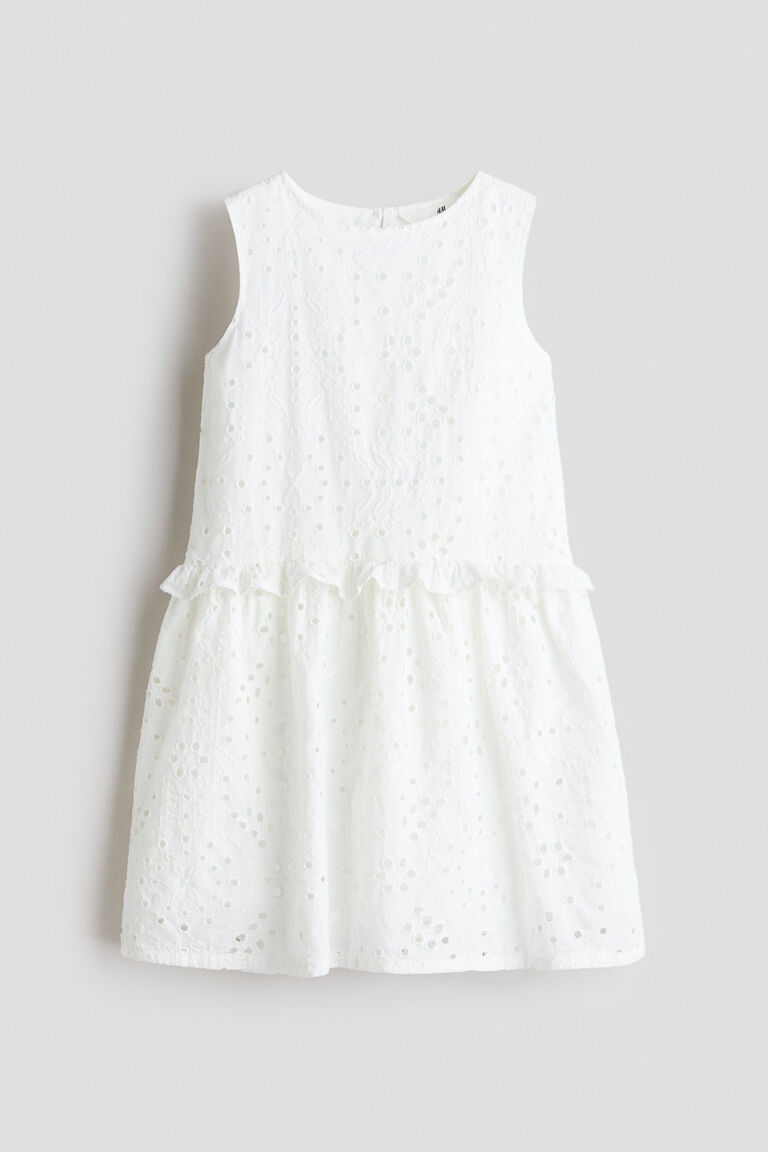 Broderie anglaise cotton dress