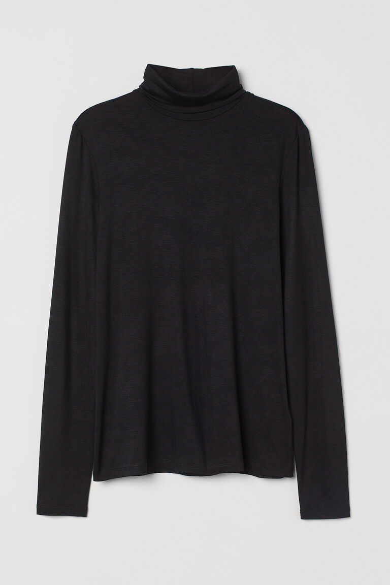 Polo-neck top