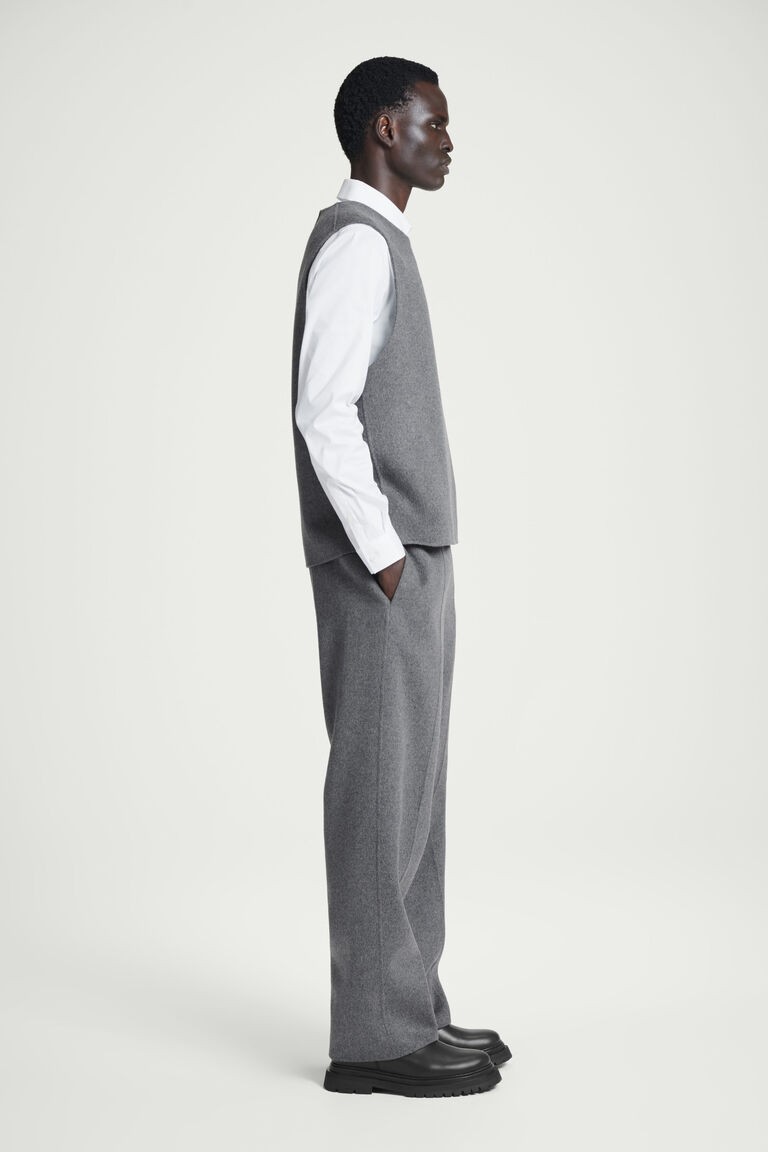 DOUBLE-FACED WOOL VEST