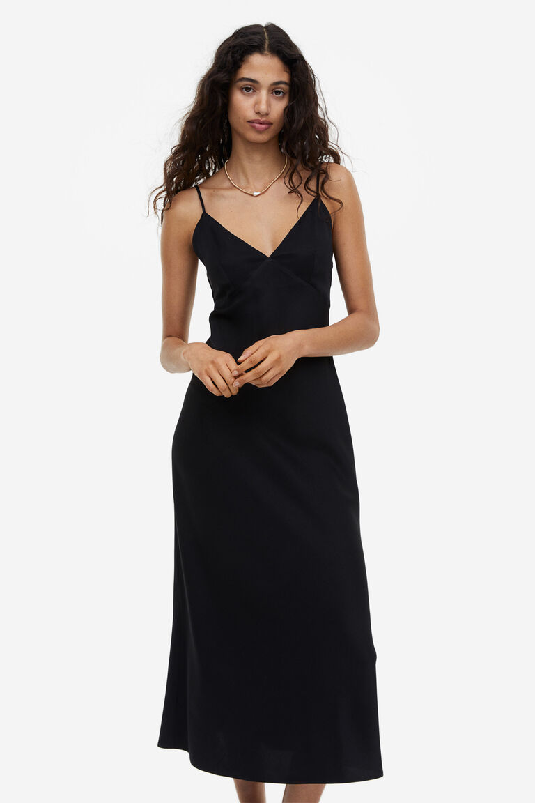 Satin slip dress