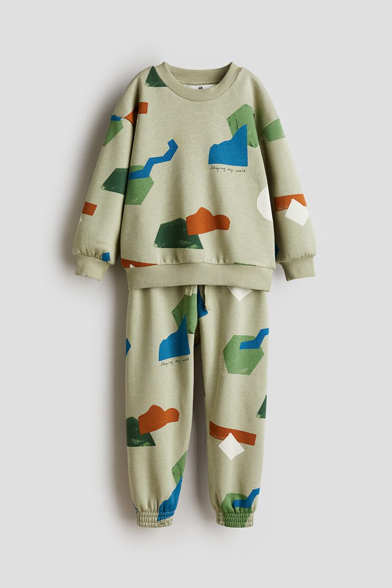 2-piece printed sweatshirt set