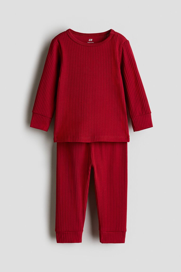 Ribbed cotton set