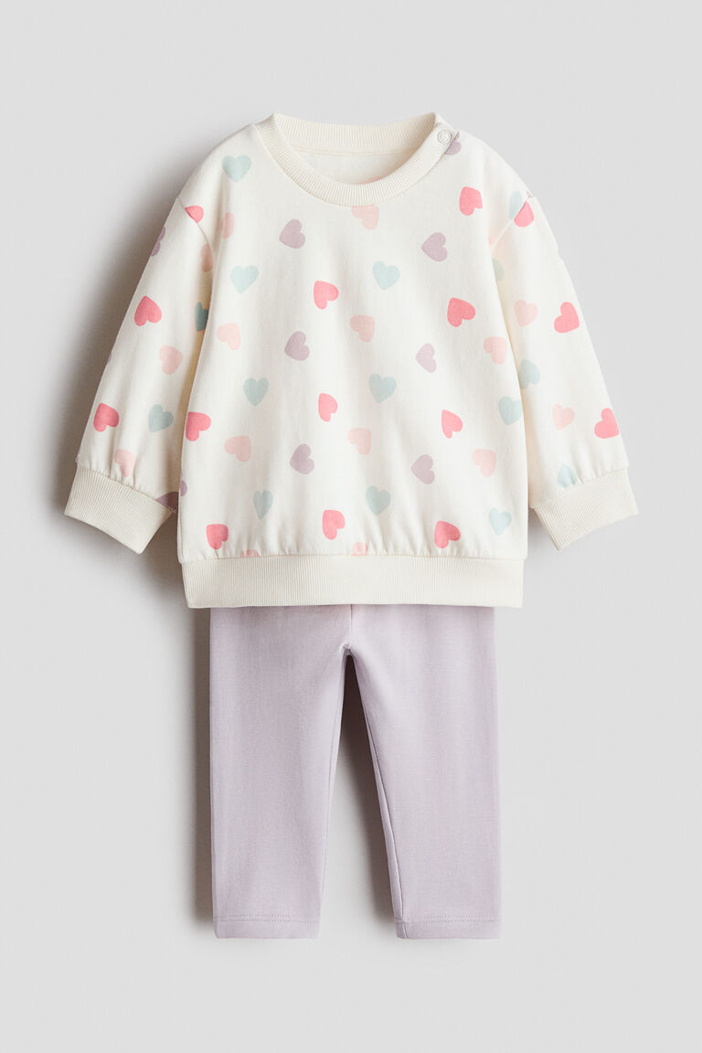 2-piece sweatshirt and leggings set