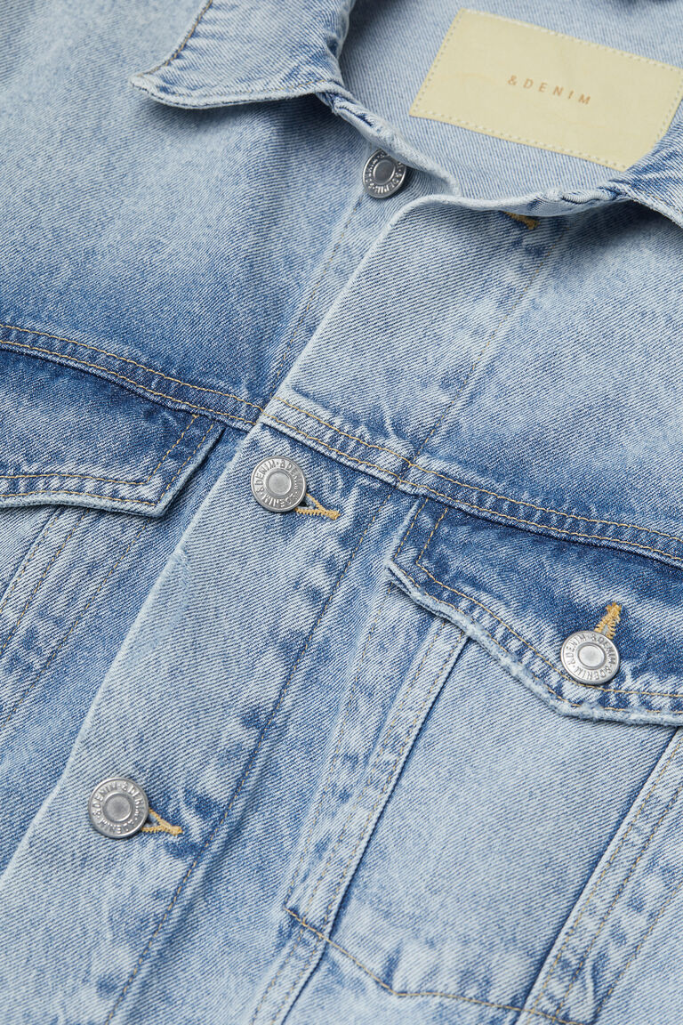 Long denim jacket