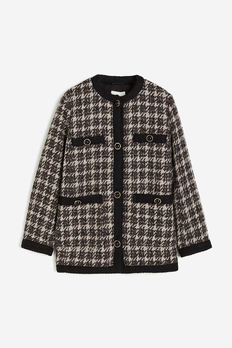 Textured-weave jacket