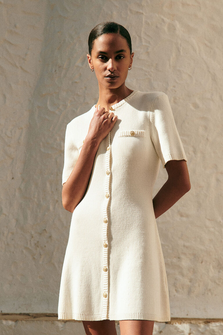 andmary アンドマリー Joan ribbon knit dress 【公式通販】