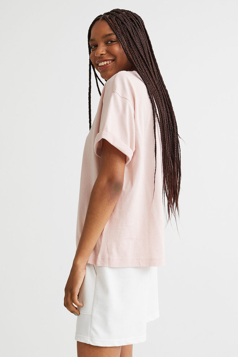 CC Knitted T-Shirt Pink Cotton main image 1