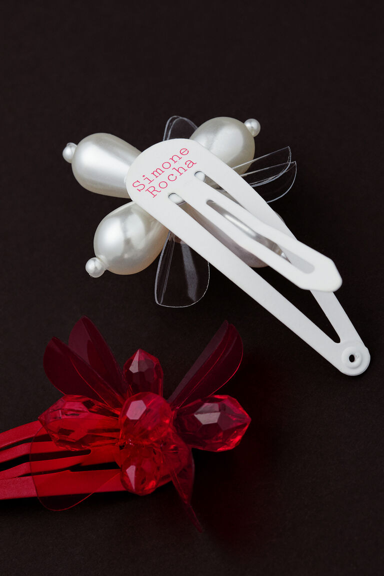 4pack decorated hair clips