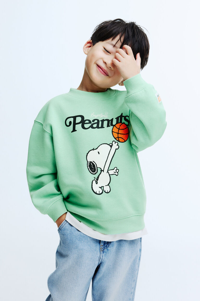 Oversized printed sweatshirt