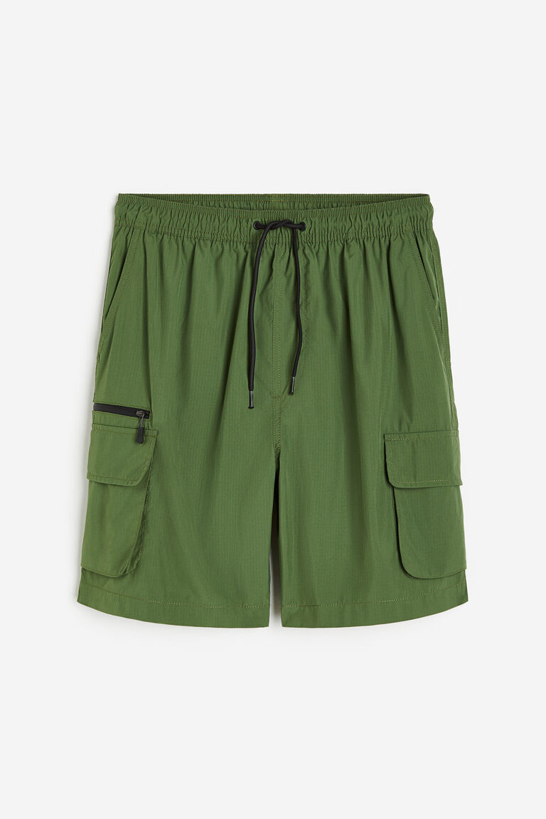 Kneelength cargo swim shorts