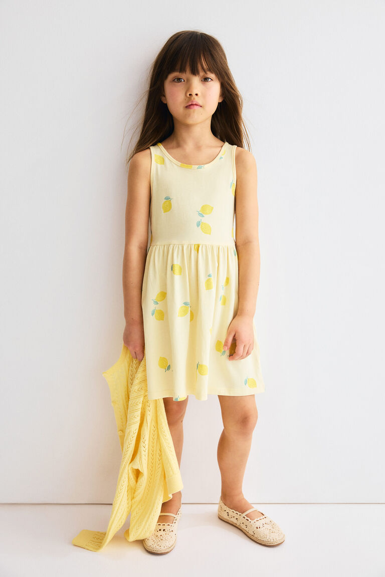 Patterned cotton dress