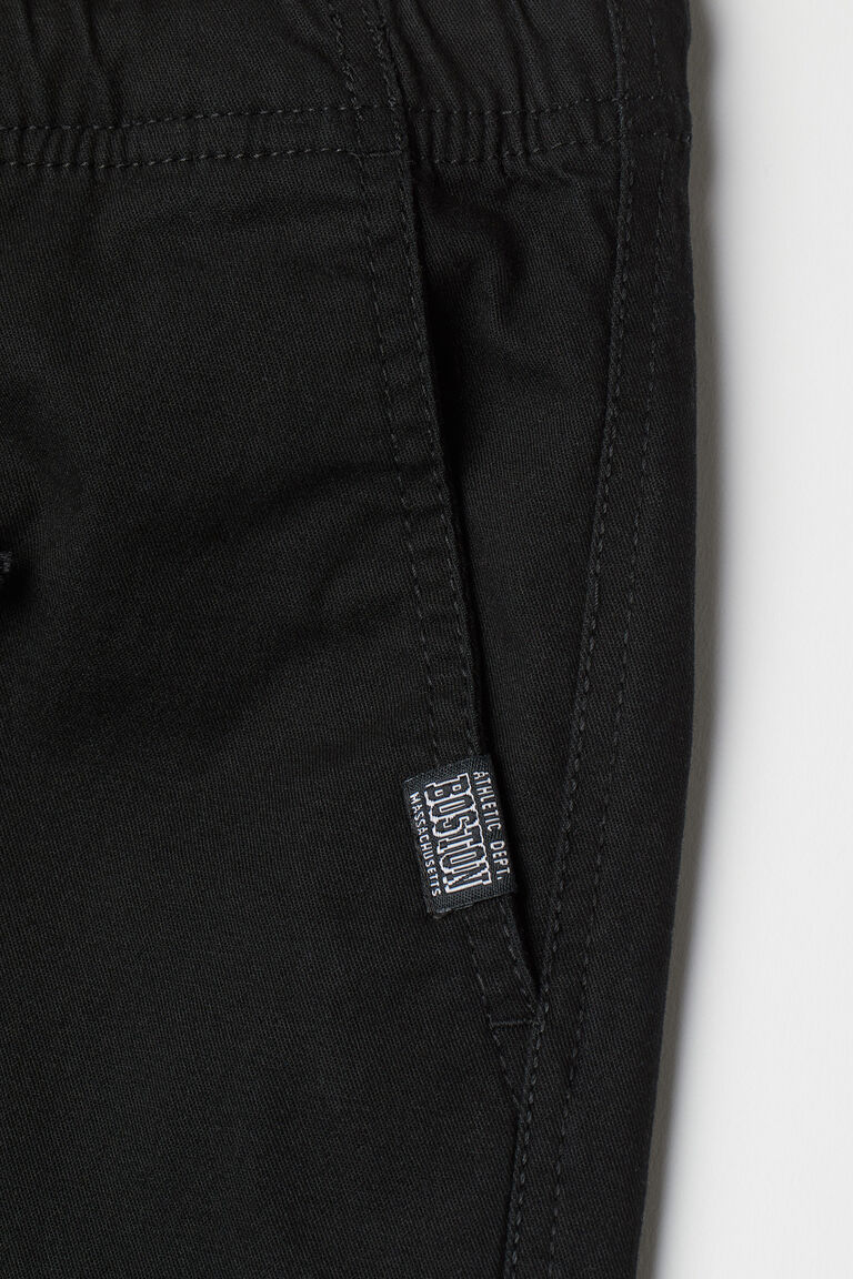 Cotton twill joggers