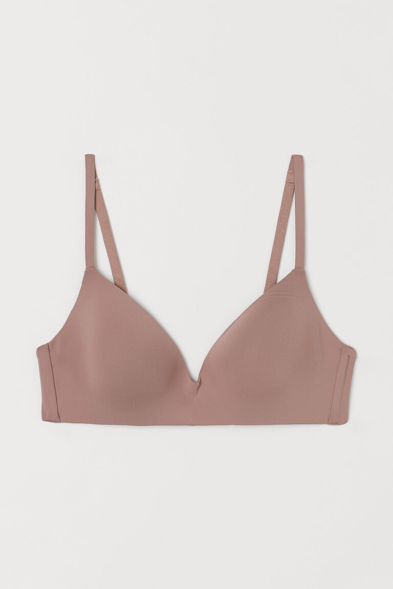 Nonwired microfibre bra