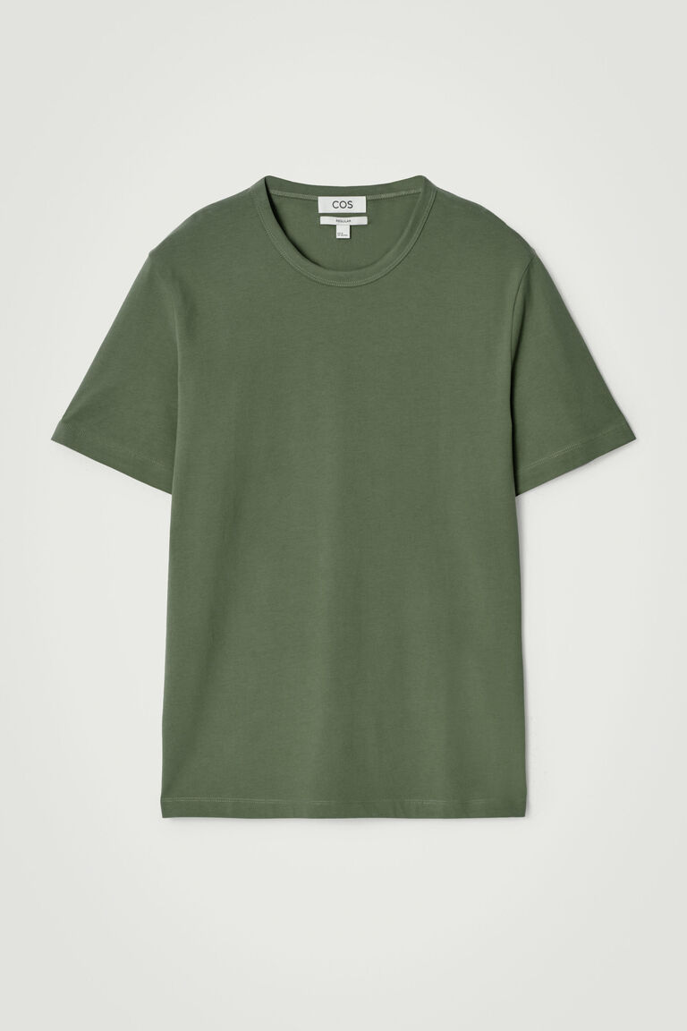 REGULAR BRUSHED-COTTON T-SHIRT