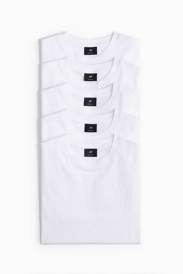5-pack Regular Fit T-shirts