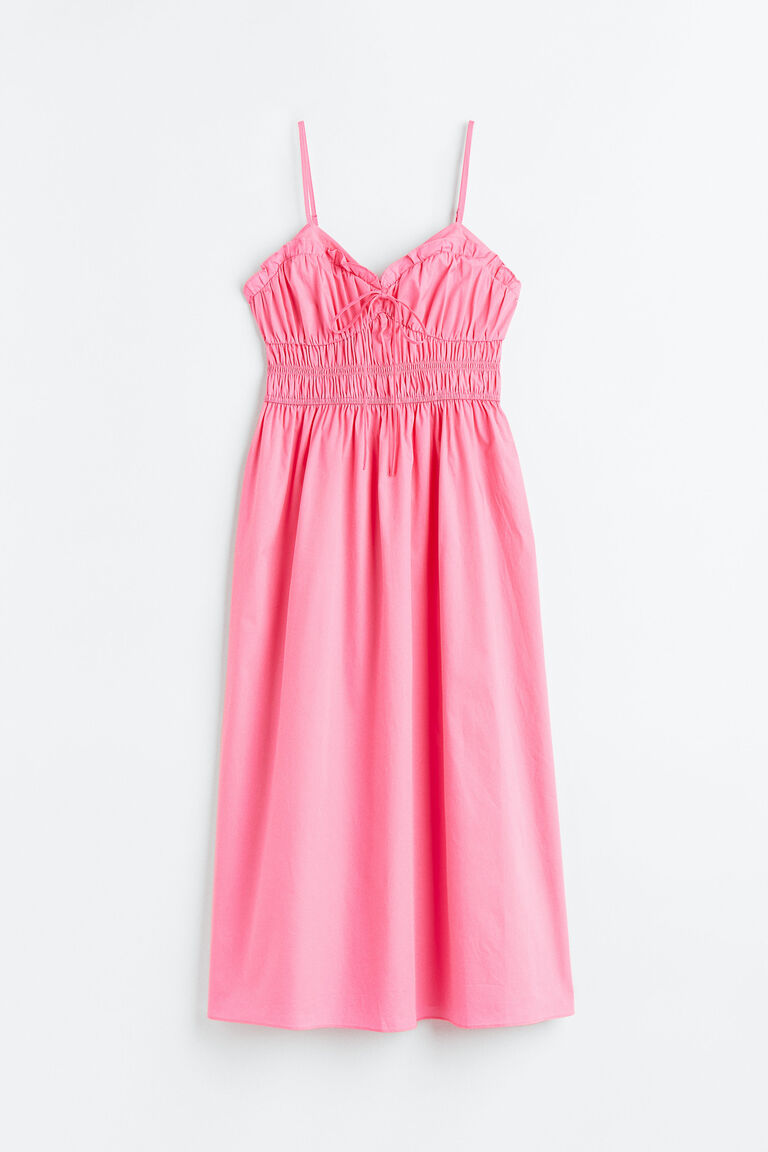 Spring Blossom Hand-Smocked Cotton Dress