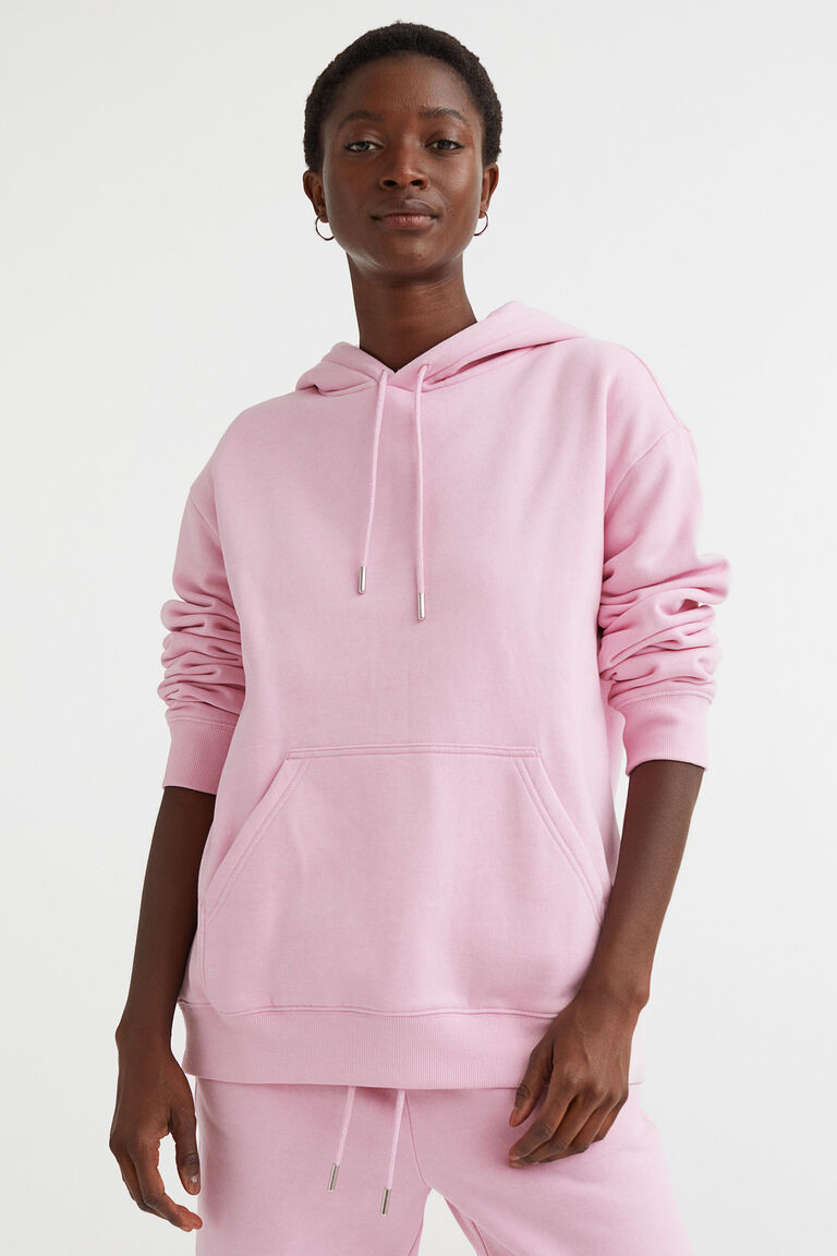 h&m pink hoodie